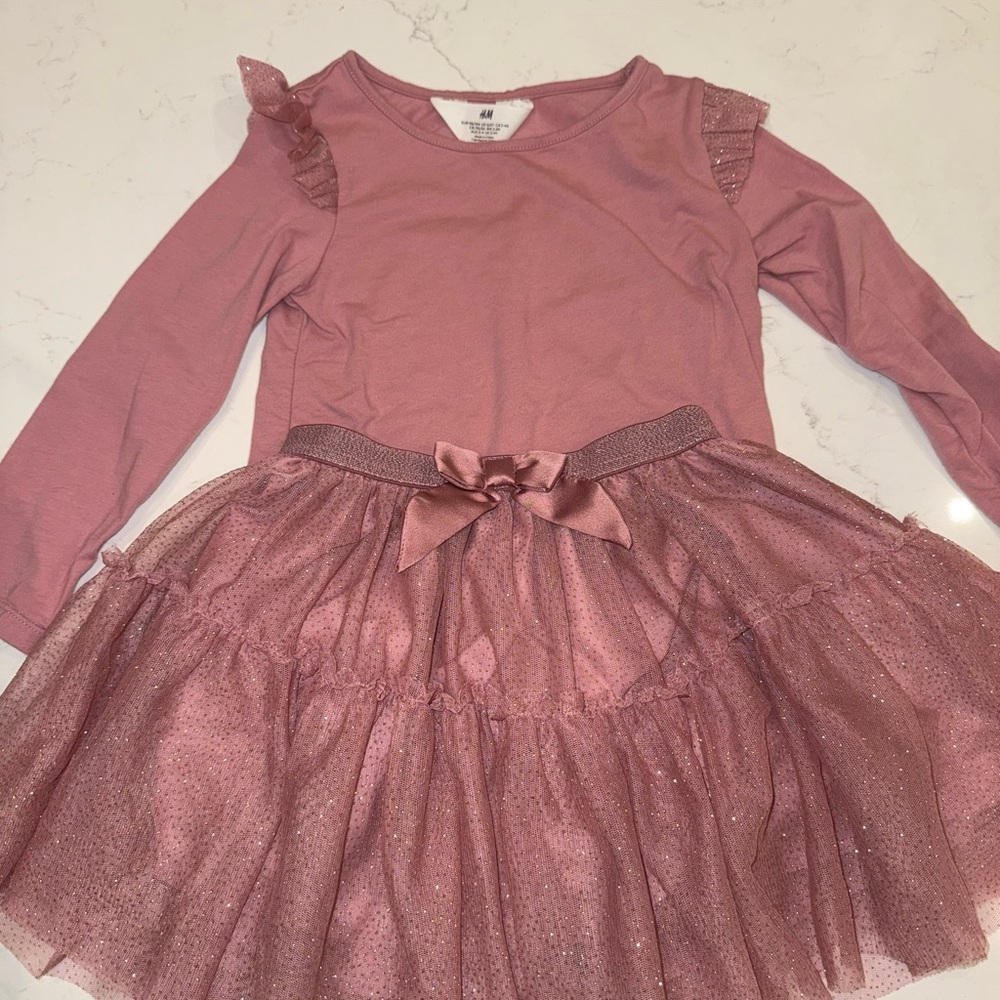 H&M Pink Kids 2 piece shirt and skirt